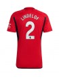 Moški Nogometna dresi replika Manchester United Victor Lindelof #2 Domači 2023-24 Kratek rokav
